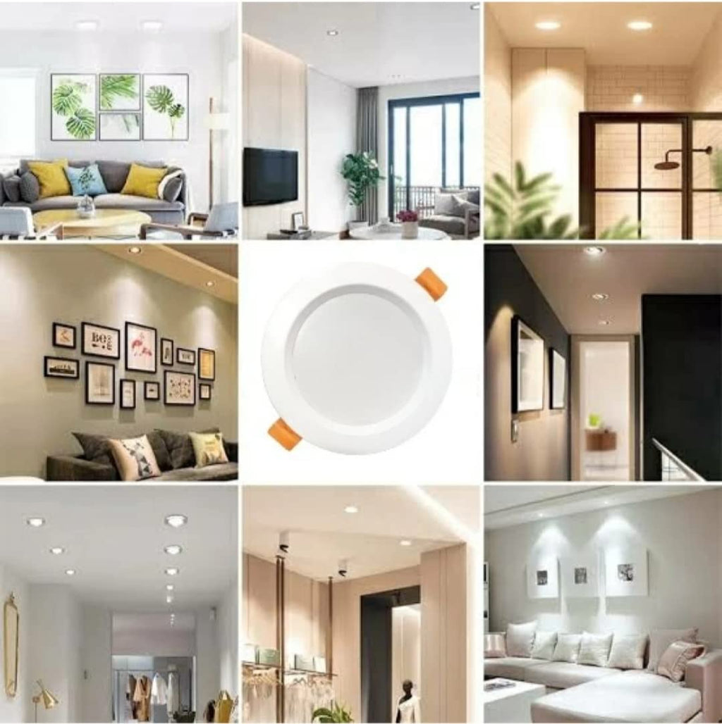 9W Round Conceal Downlight, 9W False Ceiling Light, Round LED Conceal Surface Light PACK OF 8 PCS