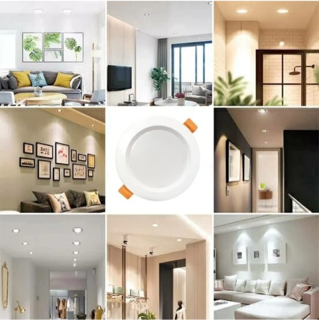 9W Round Conceal Downlight, 9W False Ceiling Light, Round LED Conceal Surface Light PACK OF 8 PCS