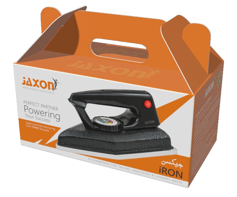 JAXON Industrial Auto Laundry Iron with Cast Iron Base Plate in 1000 watts with approx weight of 3.2kgs +_10% for commercial & domestic uses